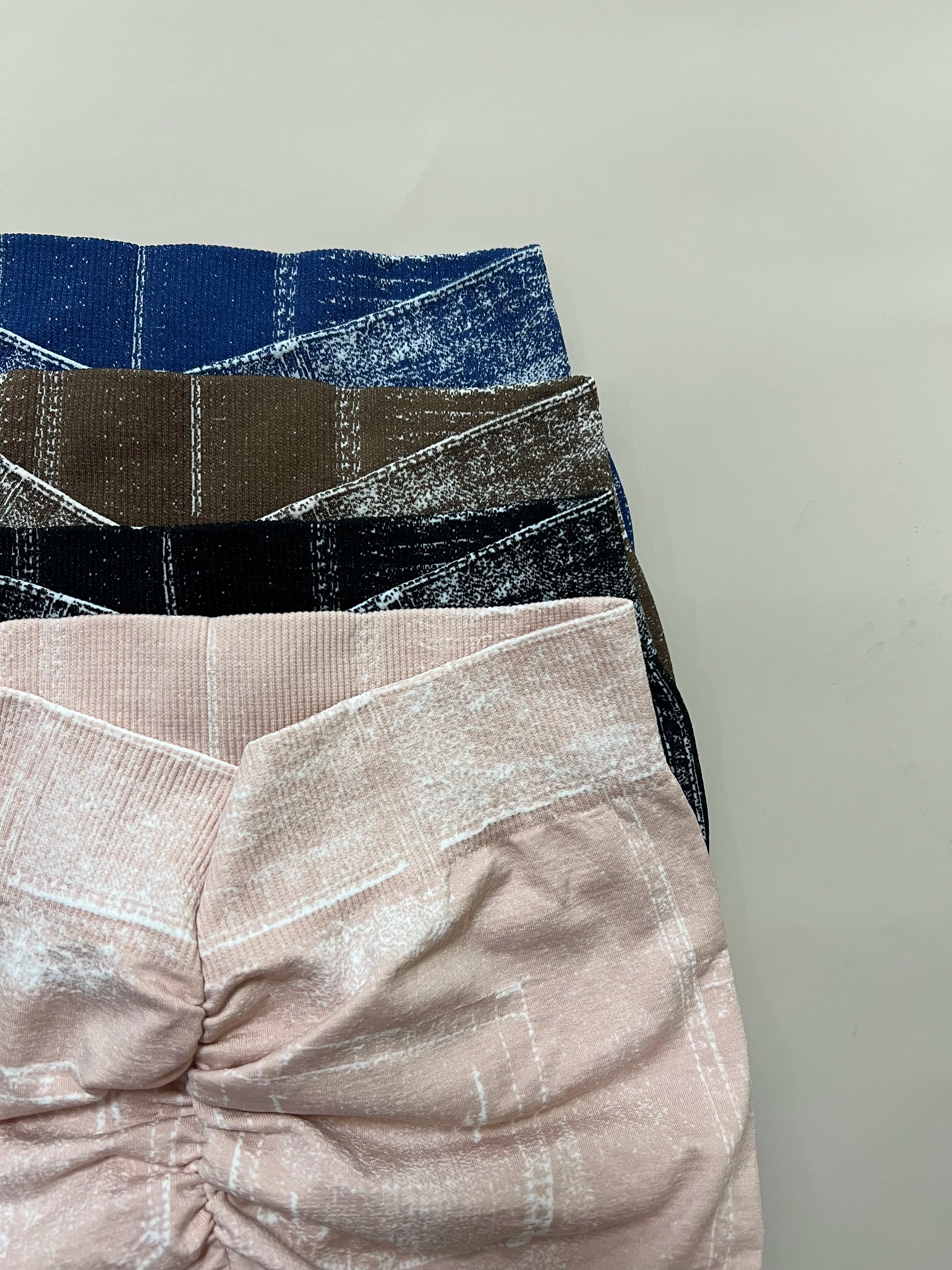 Femmes dos en V Jean Leggings pantalons de Yoga de gymnastique décontracté élastique exercice d'entraînement Fitness course collants de Fitness