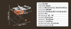 SucceBuy Scie de table 10 pouces 8 A 25 pouces Capacité d'éclat maximale 40 T Lame compacte portable pour le chantier de travail, le bricolage du bois, la fabrication de meubles