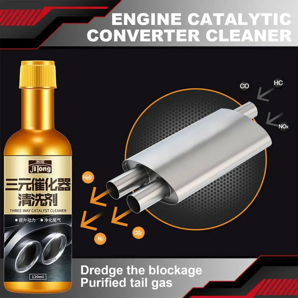 Agent de nettoyage catalytique à 3 voies pour moteur de voiture, dissolvant de carbone pour carburateur automobile, nettoyeur de moteur de 120ml, nettoyeur de convertisseur catalytique d'huile