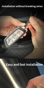 Éclairage de coffre de voiture à haute luminosité, éclairage d'ambiance, décoration intérieure, bande lumineuse LED sans fil, détection automatique, éclairage de hayon