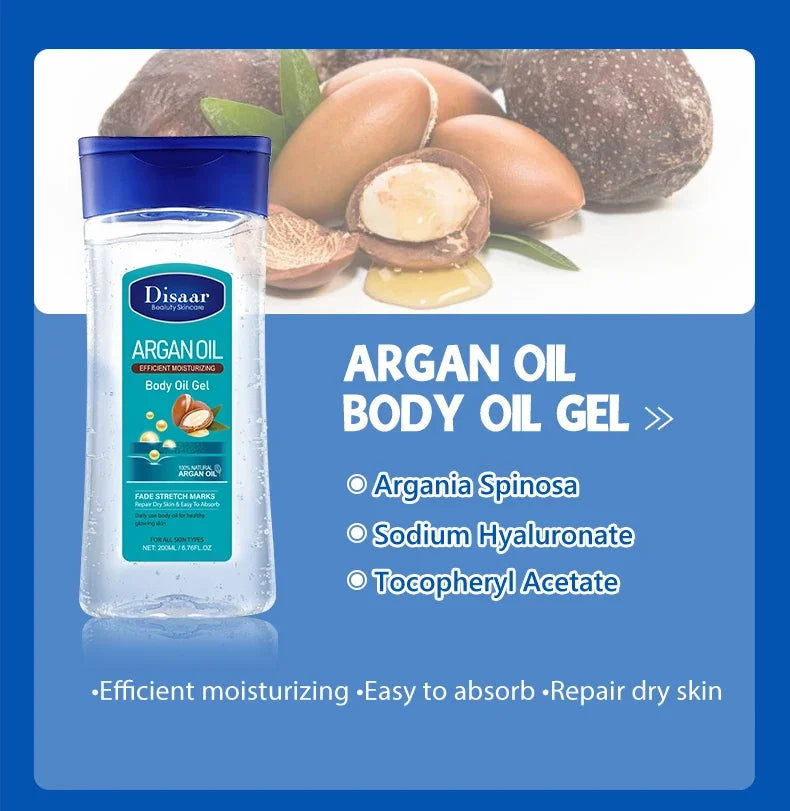 Disaar-Huile essentielle à la vitamine C pour peau lisse, 200ml, extrait d'e Vera, anti-rides, hydratant, soins de la peau aux haricots de cacao