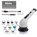 Épurateur électrique 9 en 1, brosse de nettoyage sans fil, douche, poignée d'extension réglable, étanche pour baignoire, carrelage et sol
