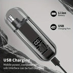 Tondeuse à cheveux pour nez et oreilles pour hommes, rechargeable par USB C, portable, charge rapide, kit de toilettage compact