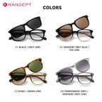 KANSEPT carré hommes lunettes de soleil femmes Lunettes de lecture magnétique Clip-on Lunettes femmes monture de Lunettes Lunettes myopie lentilles
