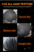 Gel ondulé 360 pour contrôle des frisottis, crème nourrissante à forte tenue pour cuir chevelu, pommade naturelle Anti-perte de cheveux en argile pour hommes noirs africains