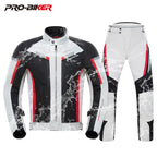 HEROBIKER veste de Moto imperméable homme veste de course pantalon de Moto portable vêtements de Moto avec Protection EVA