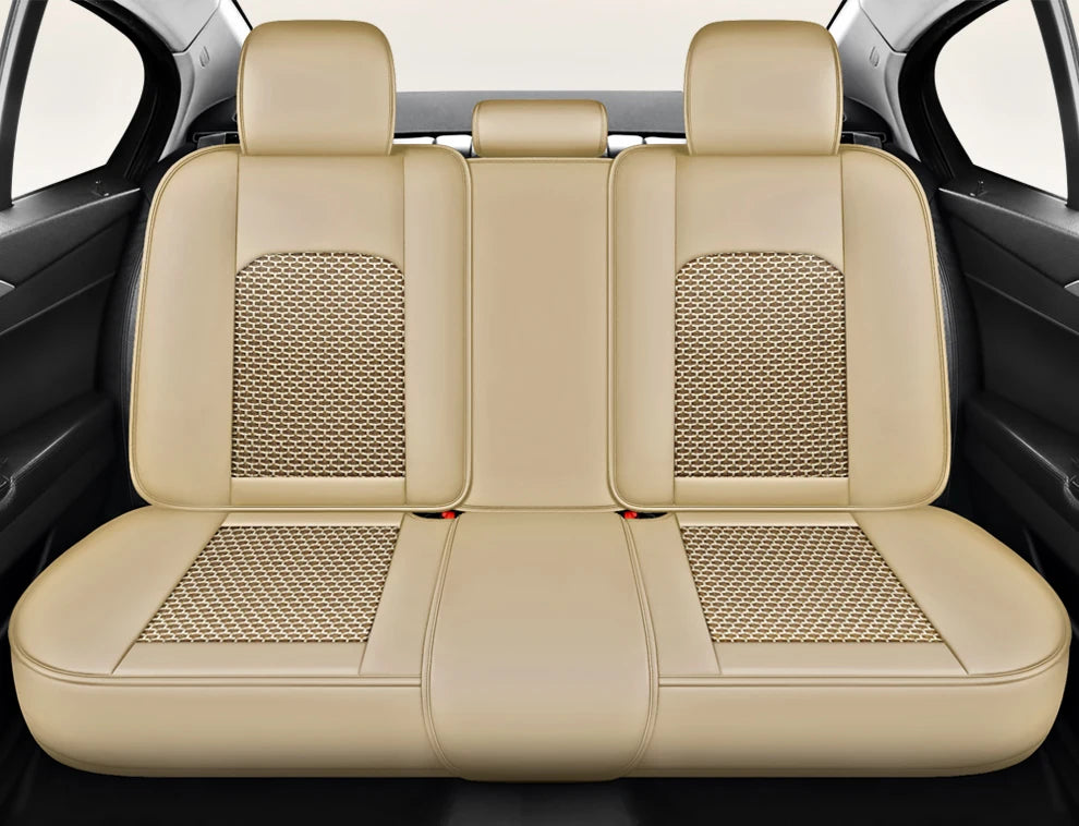 Coussin de siège auto ergonomique – Cuir Nappa et soie glacée, éponge haute résilience, confort toutes saisons pour la plupart des véhicules