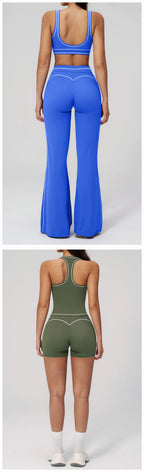 Ensemble de yoga 2 pièces pour femme, tenue de sport, vêtements de gym, ensemble soutien-gorge de sport et pantalon de course, vêtements de yoga et de sport pour femme