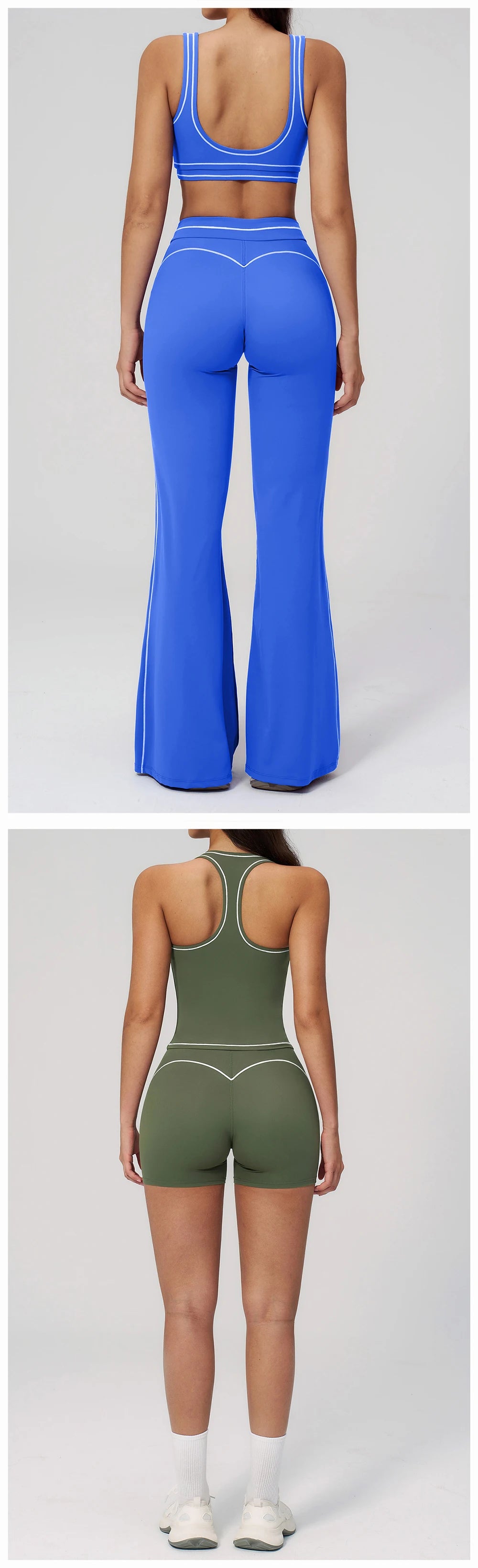 Ensemble de yoga 2 pièces pour femme, tenue de sport, vêtements de gym, ensemble soutien-gorge de sport et pantalon de course, vêtements de yoga et de sport pour femme