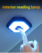 Lampe de plafond à lumière ambiante pour intérieur de voiture, lampe de lecture pour voiture, lumière LED rechargeable, lumière de nuit pour automobiles, fête familiale