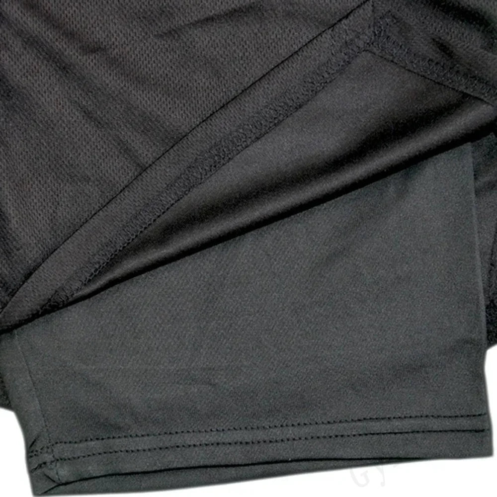 LONSDALE short de Fitness imprimé motif pour hommes Double couche 2 en 1 séchage rapide Fitness loisirs de plein air entraînement short de sport