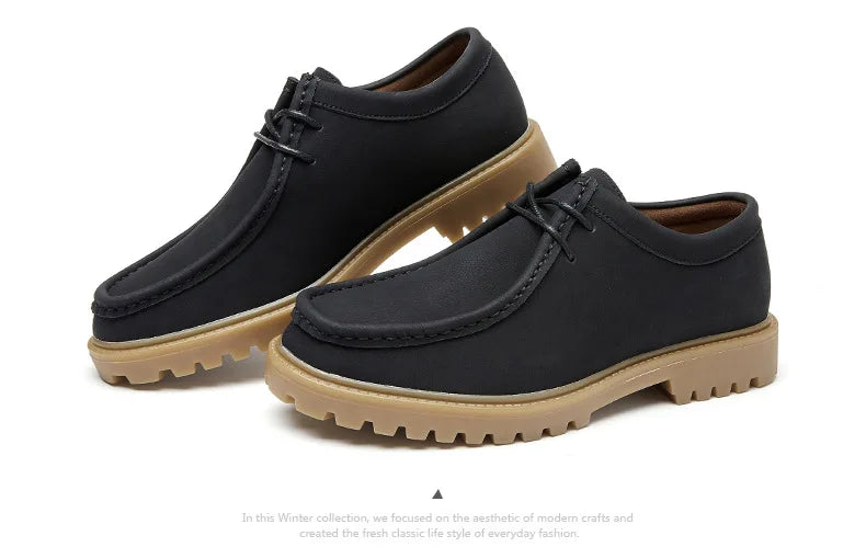 Chaussures de marche en cuir de vache pour hommes, mocassins décontractés à semelle Durable, à la mode, nouvelle collection printemps-automne 2026