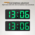 Numéro créatif horloge couleur veilleuse température calendrier réveil LED grand nombre horloge électronique rétro-éclairage décor à la maison