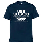 Mode USCSS Nostromo T-Shirt Alien USS Sulaco Colonial Marines Aliens hors monde à manches courtes T-Shirt hommes coton O cou t-shirts