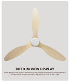 FUMANJIA Ventilateur de plafond CC ultra fin avec télécommande – Silencieux à 6 vitesses, 3 pales ABS, idéal pour les plafonds bas et les espaces minimisés (sans lumière)