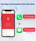 Système d'alarme domestique KERUI 4G/WiFi GSM avec écran tactile IPS de 7 pouces, compatible avec le système d'alarme de sécurité sans fil Tuya, anti-cambriolage