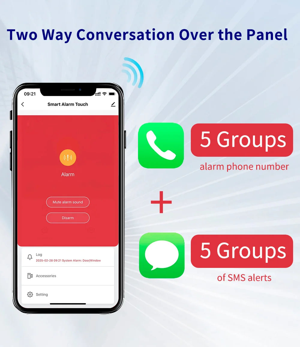 Système d'alarme domestique KERUI 4G/WiFi GSM avec écran tactile IPS de 7 pouces, compatible avec le système d'alarme de sécurité sans fil Tuya, anti-cambriolage