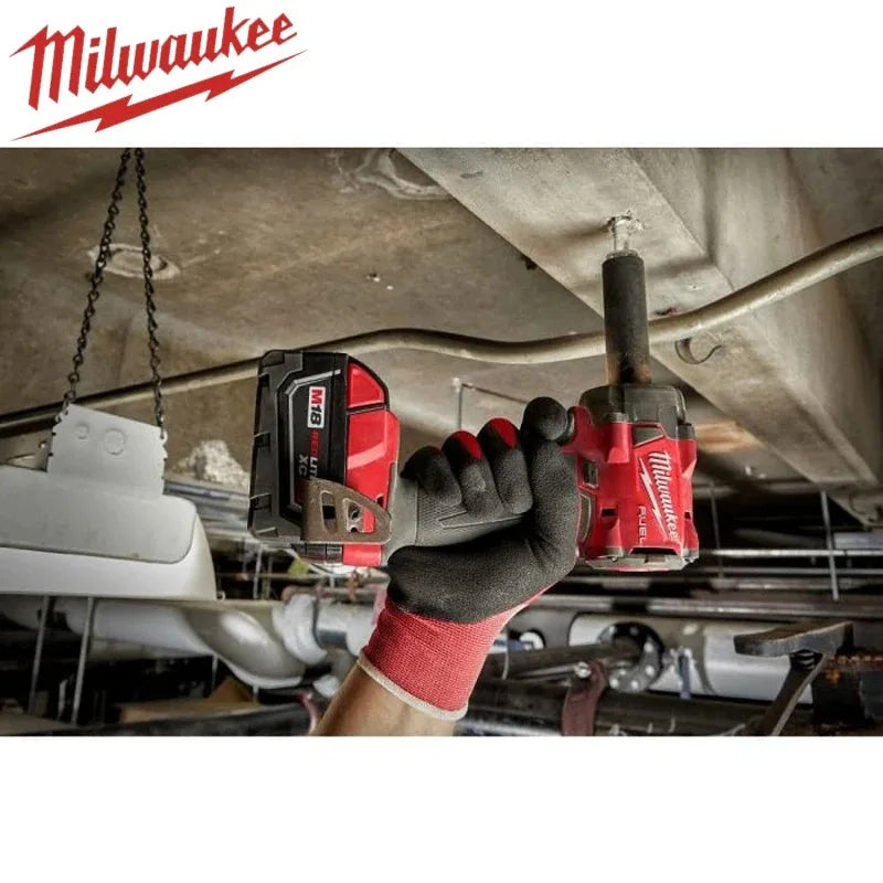 Milwaukee – clé électrique sans fil 400N, sans balais, 1/2, pour réparation de voitures et de camions, tournevis, perceuse à percussion, rechargeable, pour batterie 18V