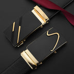Ceinture pour hommes d'affaires de mode véritable marque de luxe ceinture boucle en métal ceinture en cuir PU de haute qualité ceinture souple avec pantalon Cargo jean