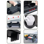 Boîte de rangement pour voiture avec porte-gobelet, porte-boissons, fente pour téléphone, support de rangement suspendu pour accessoires intérieurs de véhicule