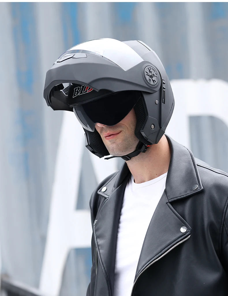 D'expériences de moto modulaires personnalisés pour hommes et femmes, casque de moto intégral, lentille de tourisme, course de motocross, mode