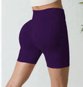 Short de sport pour femme sans couture, taille haute, moulant, pour fitness, entraînement, yoga, course à pied, cyclisme, avec effet push-up