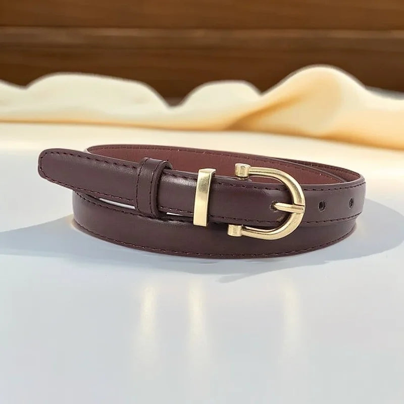Ceinture femme mode boucle ardillon ceintures fines véritable luxe ceinture souple femmes avec pantalon Cargo jean ceinture coupe-vent ceinture en cuir PU