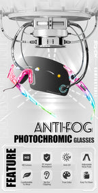 SCVCN extérieur Anti-buée photochromique lunettes de soleil hommes route Anti-buée cyclisme lunettes vélo femmes vélo vtt UV400 lunettes de sport