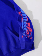 Happy Day – sweat à capuche imprimé Graffiti pour femmes, style Hip Hop, à la mode, col rond, polyvalent, Vintage, surdimensionné, vêtements féminins