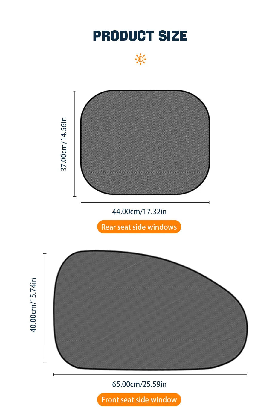 SEAMETAL pare-soleil de voiture rideau de fenêtre latérale avant fenêtre arrière pare-soleil été UV blocage ventouse rideaux de Protection solaire de voiture