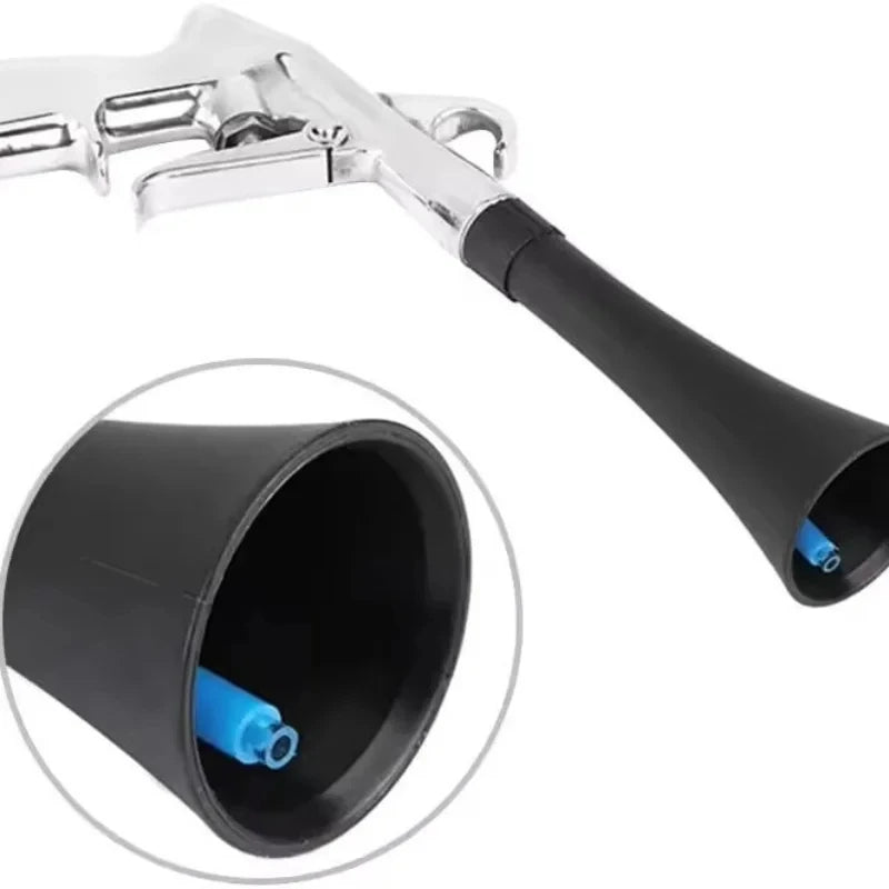 Pistolet de nettoyage de voiture, pistolet à air comprimé haute pression avec 2 buses, outils de nettoyage professionnel pour l'intérieur de la voiture, lavage à sec
