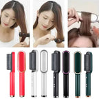 Outils professionnels de coiffure - Appareil de lissage des cheveux pour salons de beauté - Peigne et brosse lissante chauffante pour cheveux
