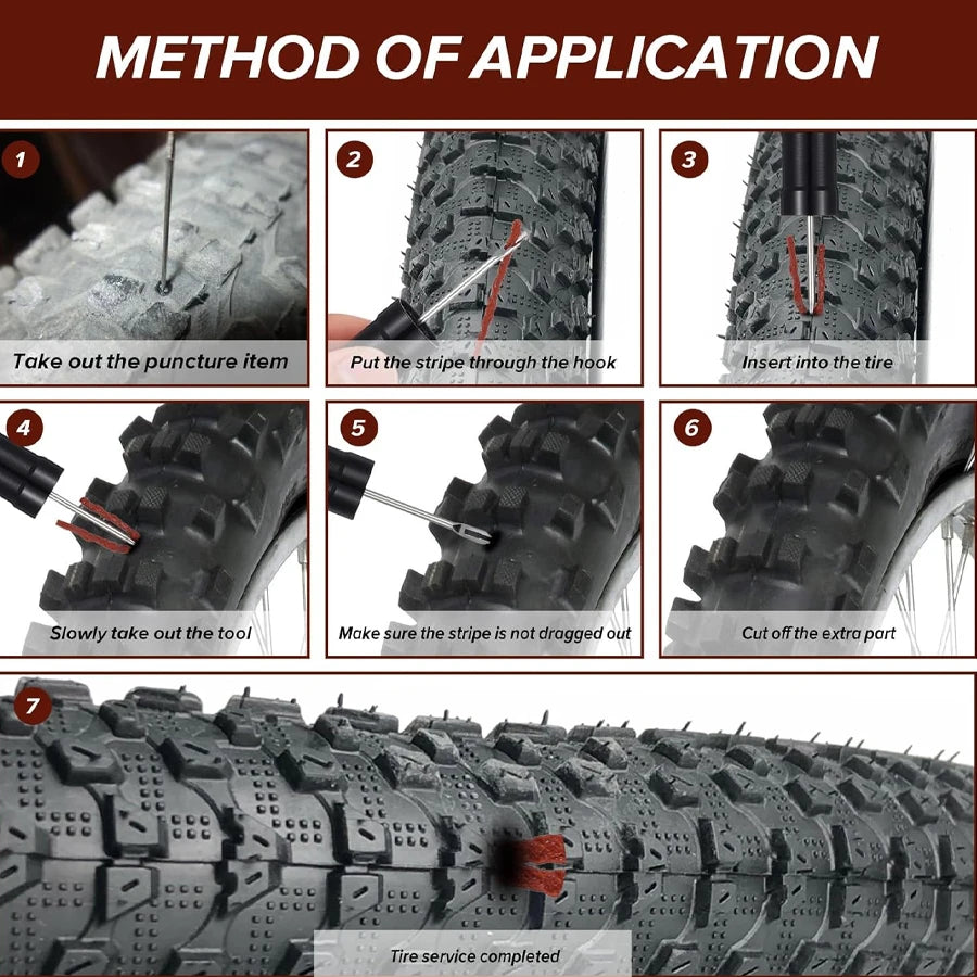 Kit de Réparation Pneus Tubeless Vélo – Compact & Ultra-Léger