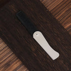 Peigne de poche pliable antistatique en acier pour hommes, tête d'huile, peigne à barbe Portable, outil de coiffure pliable, spécial pour perruques de vrais cheveux, 1 pièce
