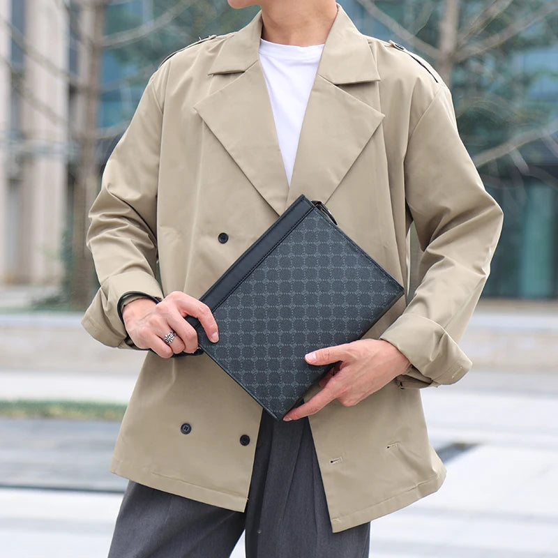 Nouveaux hommes pochettes sacs homme portefeuilles enveloppe sac sac à main affaires mâle téléphone pochettes concepteur hommes sacs bracelets sacs