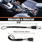 Verrouillage du volant de voiture, câble en acier antivol, dispositif de sécurité universel adapté aux véhicules, prévention du vol, corde de sécurité Durable