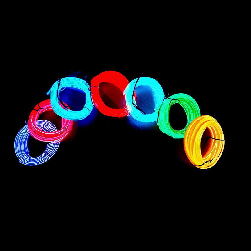 Bandes de lampes décoratives pour intérieur de voiture, lampe d'ambiance, lumière froide, Console de tableau de bord, lumières d'ambiance LED automatiques 1/2/3/4/5M