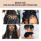 Stylage tressage Gel cire carburateur longue durée forte tenue pommade Anti-frisottis lisse finition des cheveux façonnage contrôle des bords des cheveux