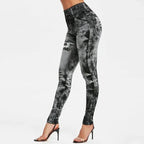 Legging taille haute pour femme, jean moulant, streetwear, push-up, décontracté, à la mode