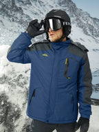 TACVASEN vestes de Ski d'hiver pour hommes manteaux polaires imperméables veste de Snowboard thermique isolée Parka imperméable avec capuche Parka homme