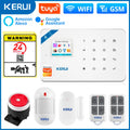 KERUI W181 système d'alarme sécurité maison WIFI GSM alarme Tuya détecteur de mouvement intelligent capteur de porte anti-cambriolage caméra IP travail Alexa Google