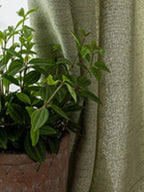 Printemps et été matcha japonais, rideaux en coton et lin vert rideaux transparents, rideaux opaques, lin luxueux pour chambres à coucher