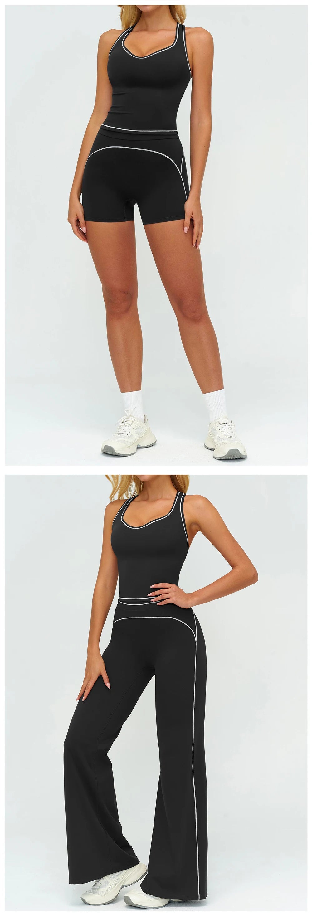 Ensemble de yoga 2 pièces pour femme, tenue de sport, vêtements de gym, ensemble soutien-gorge de sport et pantalon de course, vêtements de yoga et de sport pour femme
