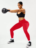 Leggings de fitness taille haute pour femmes, contrôle du ventre, cul de pêche, avec dos en V, respirants, à séchage rapide et surélevés, les plus vendus