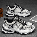 2026 nouvelles baskets pour hommes à semelles épaisses augmentant la hauteur, chaussures décontractées polyvalentes respirantes en maille de Style rétro
