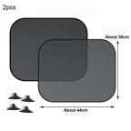SEAMETAL pare-soleil de voiture rideau de fenêtre latérale avant fenêtre arrière pare-soleil été UV blocage ventouse rideaux de Protection solaire de voiture