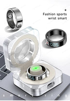 Anneau intelligent avec écran d'affichage et tactile, gestionnaire de santé, vidéo de balayage de gestes, étanche 5 ATM pour hommes et femmes, Smartring 2026, nouveau