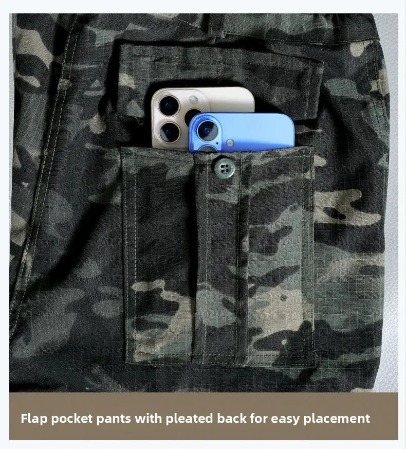Pantalon de travail tactique résistant à l'eau pour hommes, poches multiples, Fans militaires d'extérieur, pantalons décontractés, Style américain printemps automne