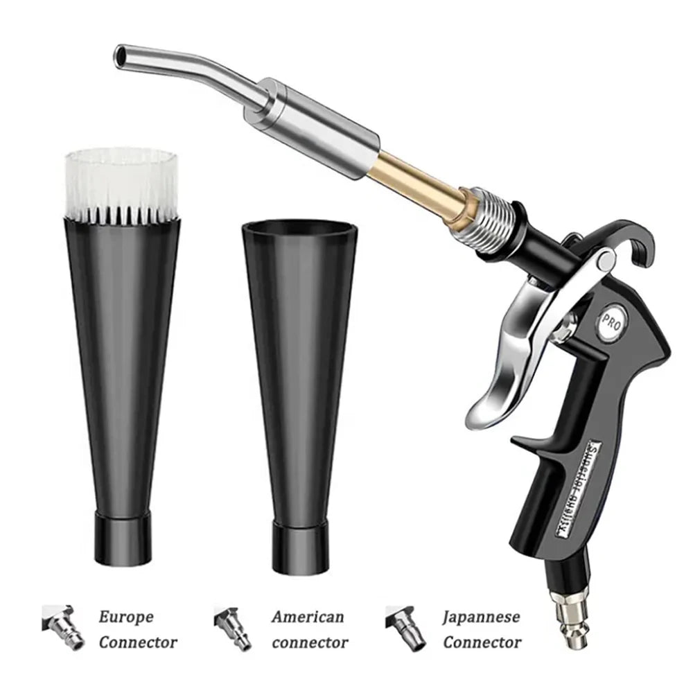 Pistolet de nettoyage de voiture haute pression, pistolet à air comprimé pour le detailing automobile, lavage à sec, outils professionnels de nettoyage intérieur de voiture