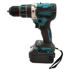 Podofo 480N.M perceuse à percussion électrique tournevis électrique sans brosse 13mm 18V outils électriques avec 2 batteries outil de forage à percussion rotatif